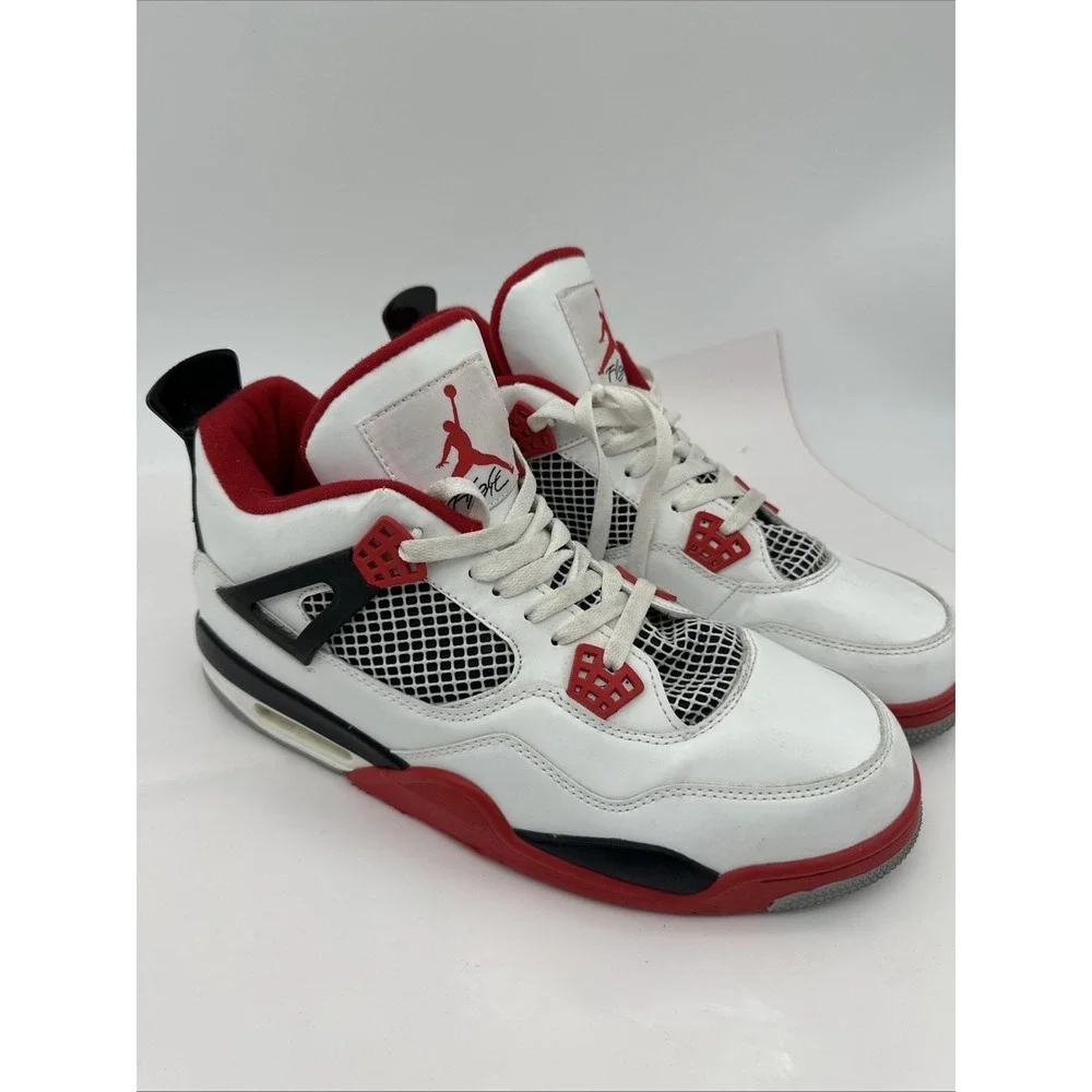 Men's Nike Air Jordan 4 Retro Fire Red Jordan Sz. 12 EUC 13603-161